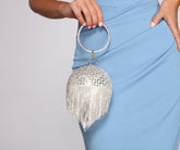 Pochette à sphères en strass Your Time